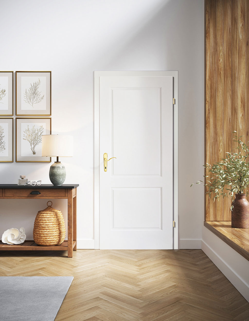 HOME 11 Moderne Tür mit Zargen